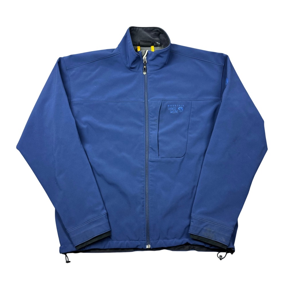 Mountain Hardwear Shell Jacket Men XL Blue Full Zip Outdoors Gorpcore Lined